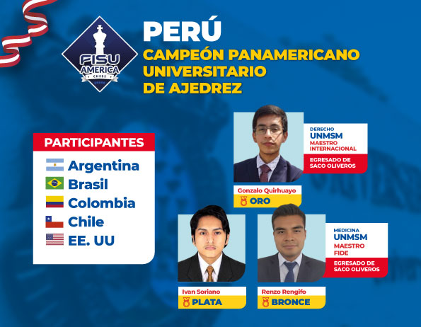 Perú campeón panamericano universitario de ajedrez