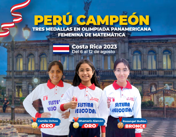 Tricampeón en la Olimpiada Panamericana Femenina de Matemática en Costa Rica