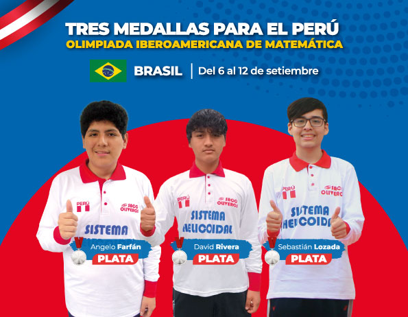Tres medallas para el Perú en Olimpiada Iberoamericana de Matemática