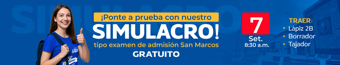 Simulacro tipo San Marcos