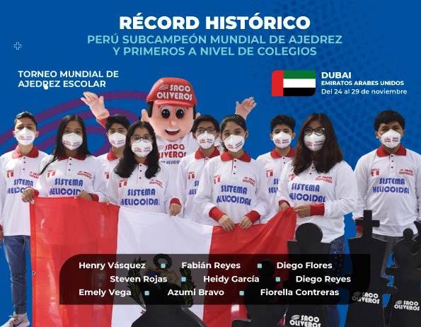 Perú Subcampeón mundial de ajedrez y primeros a nivel colegio