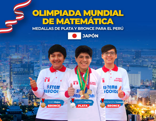 Oliverinos traen medallas en Olimpiada Mundial de Matemática para el Perú