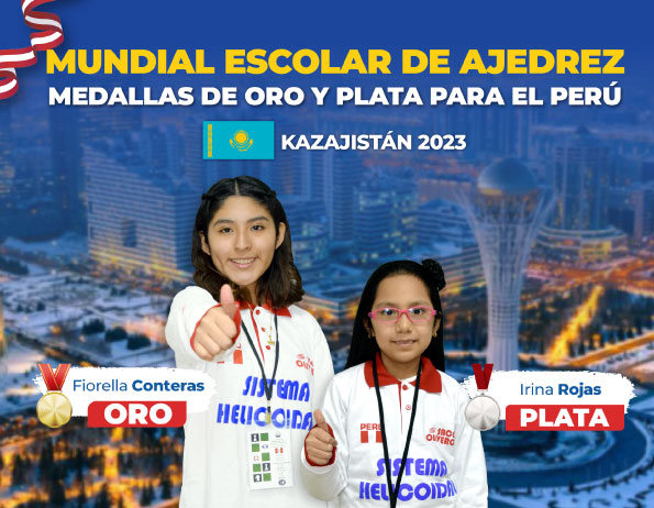 Estudiantes oliverinas conquistan oro y plata en  mundial de Ajedrez
