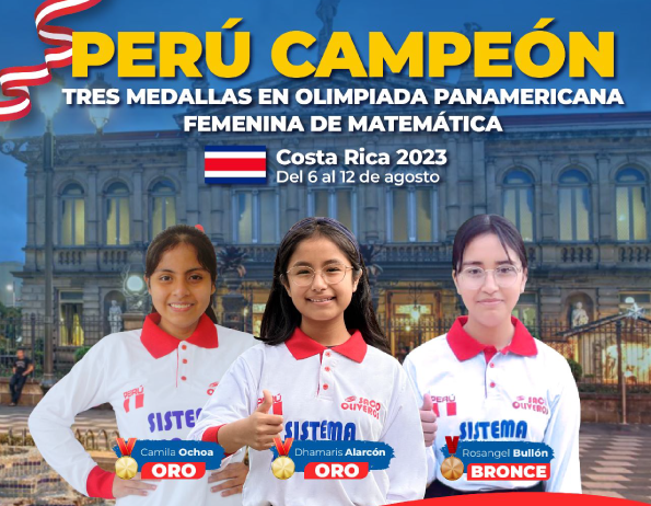 Perú campeón en Olimpiada femenina de matemática