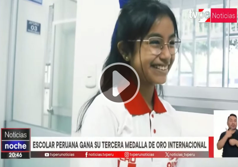 Tv Perú Noticias Noche : Escolar Peruana gana su tercera medalla de oro Internacional de Física