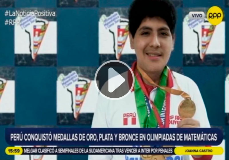 RPP - Perú conquistó medallas de oro, plata y bronce en olimpiadas de matemáticas