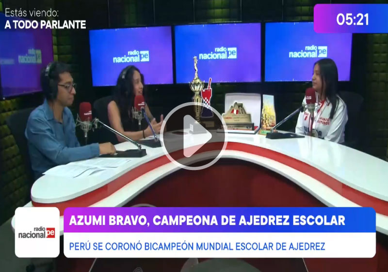 Radio Nacional: Azumi Bravo Campeona de Ajedrez Escolar
