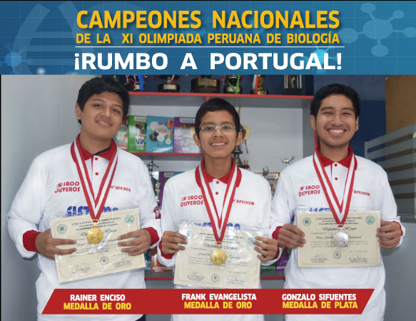 Campeones en Olimpiada Peruana de Biología 2016 