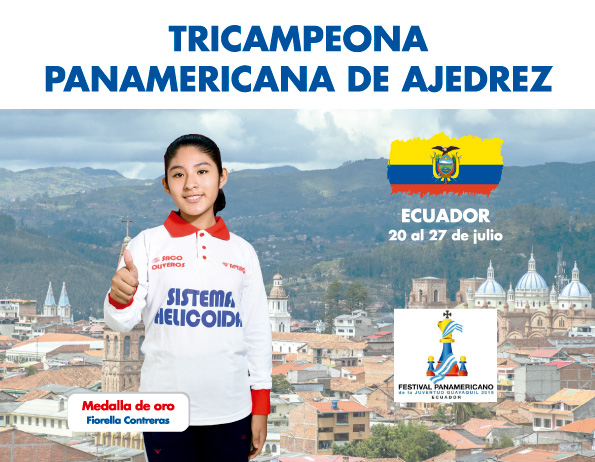 Tricampeona Panamericana de Ajedrez