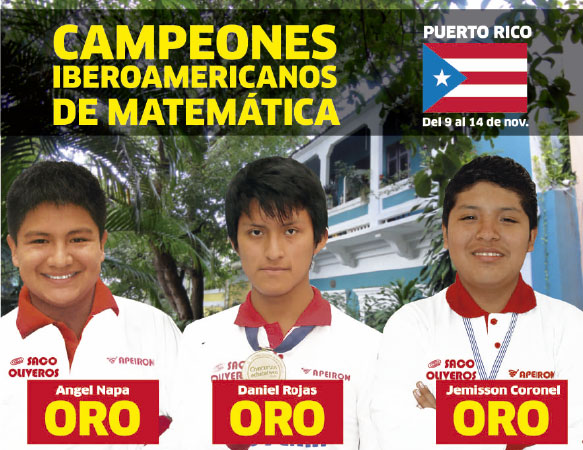 Somos campeones iberoamericanos de matemática