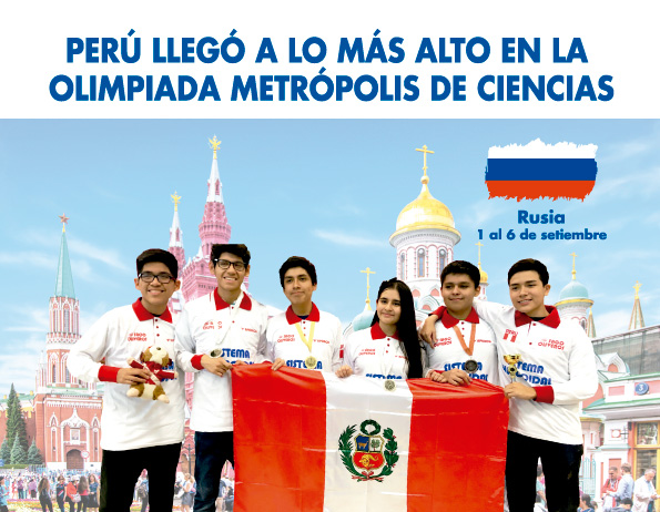 Perú llegó a lo más alto en la Olimpiada Metrópolis de Ciencias