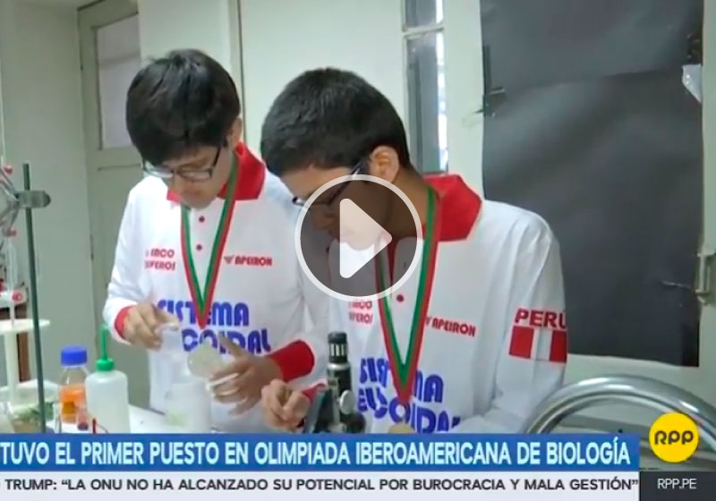 RPP: Escolares obtienen el primer puesto en Olimpiada Iberoamericana de Biología