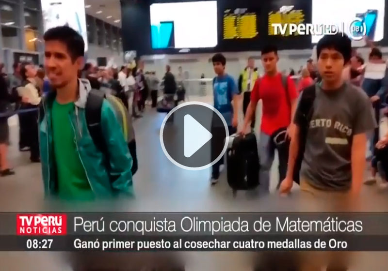Perú logra primer lugar en Olimpiada Internacional de Matemática