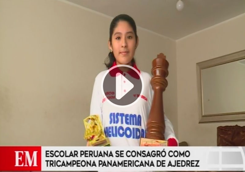 ¡Orgullo nacional! Escolar peruana se corona tricampeona panamericana de ajedrez
