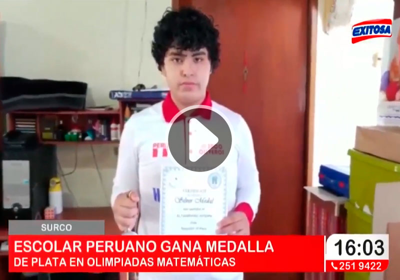 Exitosa: Joseph Altamirano gana medalla de plata en Olimpiada Máster de Matemáticas