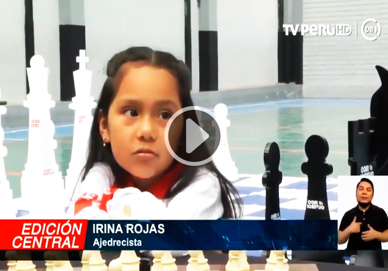 Tv Perú: Entrevista a Irina Rojas campeona de Ajedrez (video)