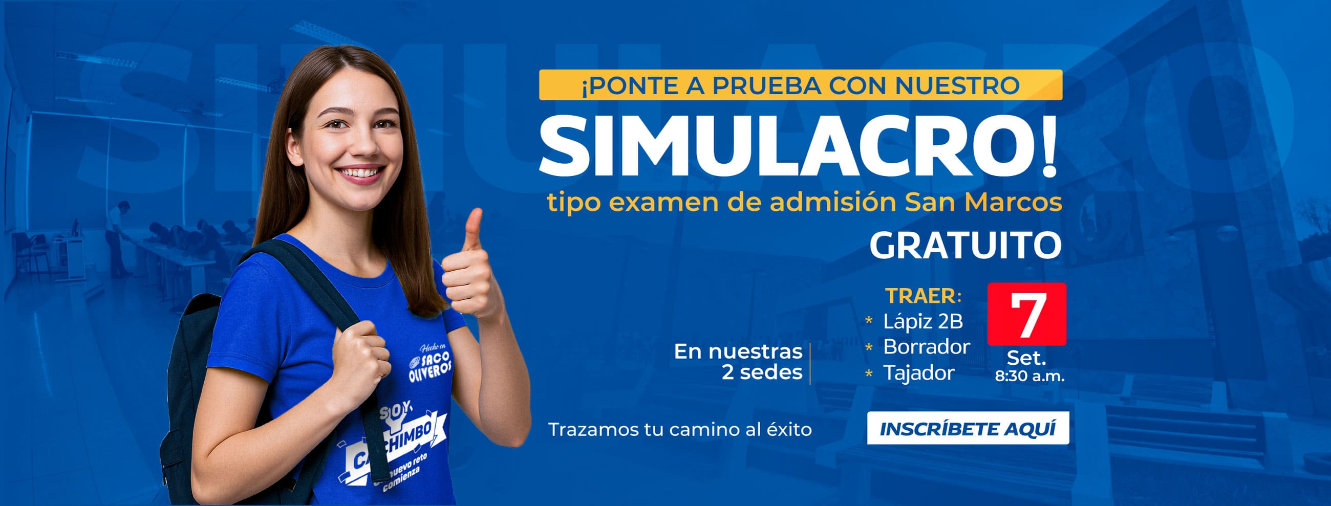 Simulacro tipo San Marcos 7 de setiembre